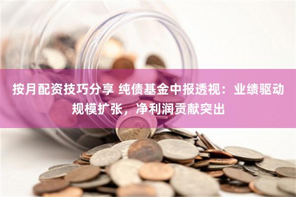 按月配资技巧分享 纯债基金中报透视：业绩驱动规模扩张，净利润贡献突出