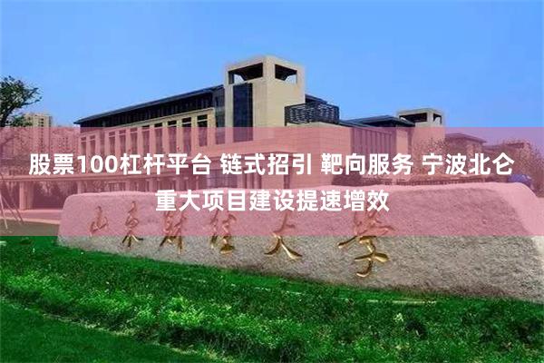 股票100杠杆平台 链式招引 靶向服务 宁波北仑重大项目建设提速增效