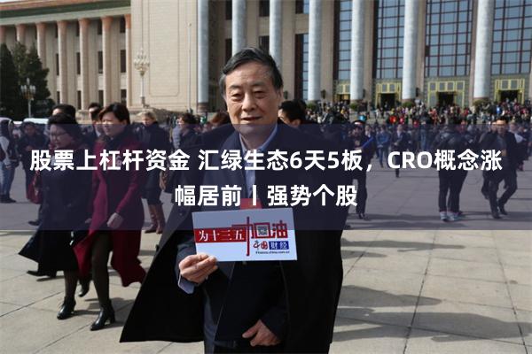 股票上杠杆资金 汇绿生态6天5板，CRO概念涨幅居前丨强势个股